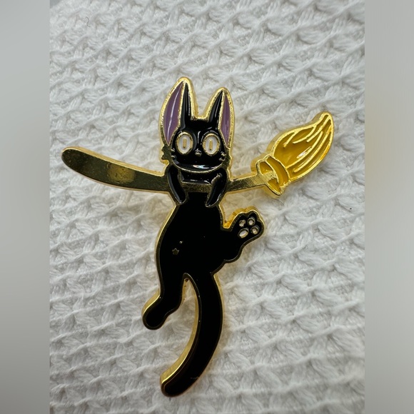 3/$15 Studio Ghibli Jiji Cat Enamel Pin Brooch - Picture 4 of 5